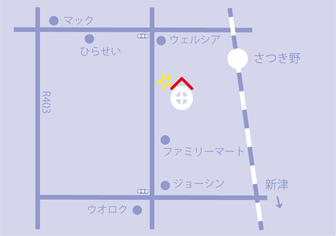 マジカルプログラミングラボ周辺地図